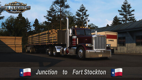 ATS | Peterbilt 389 | Junction TX to Fort Stockton TX | Utility Poles 41,021lb