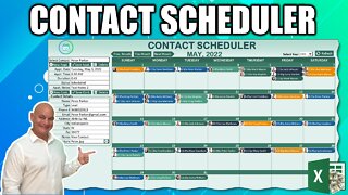 How To Create A Contact Scheduler Application In Excel From Scratch [Masterclass + Download]