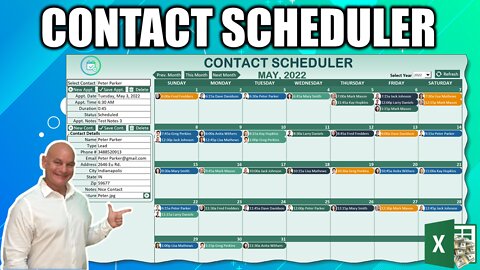 How To Create A Contact Scheduler Application In Excel From Scratch [Masterclass + Download]