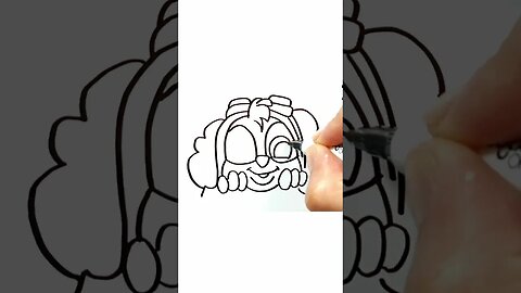 How to Draw and Paint Skye's Face from Paw Patrol