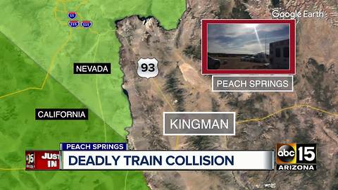 One dead in train collision northeast of Kingman, NTSB investigating