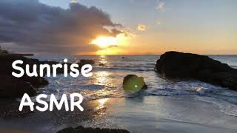 ASMR Ocean Waves at Sunrise (long)