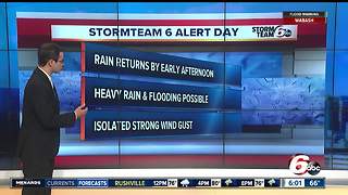 ALERT: Rain and storms again today