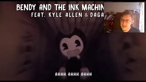 Bendy and the Ink Machine - The Living Tombstone ft. DAGames & Kyle Allen | Реакция