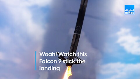 Woah! Watch this Falcon 9 stick the landing!