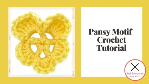 Left Hand Motif of the Month May 2015: Pansy Motif Crochet Tutorial