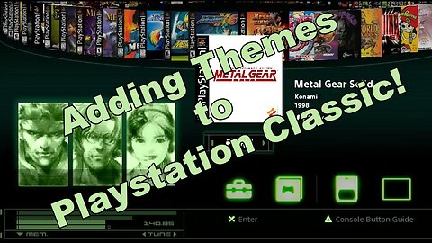 HOW TO | Add themes to Playstation Classic! Metal Gear Solid theme for BleemSync