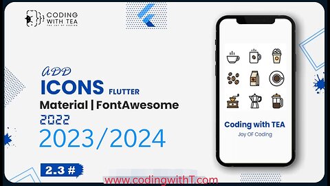 2.3 - Add Material and Font Awesome Icons in Flutter - Flutter Crash Course 2024/2025