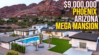 Touring $9,000,000 Arizona Modern Mega Mansion!!