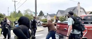 Portland is a WARZONE - Anarchists Hold Man at Gunpoint After He Defends Himself