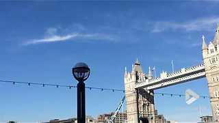 Disk-Shaped UFO Spotted Over London Bridge