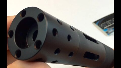 Kineti-tech Multi Ported 1/2x28 223 5.56 Muzzle Brake Style Barrel Shroud