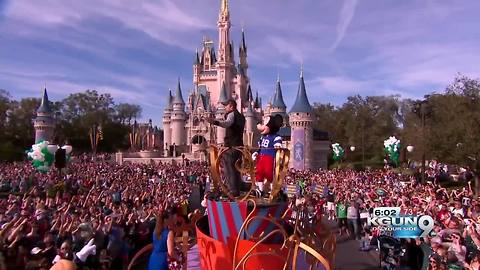 Former Wildcat Nick Foles parades in Disney World