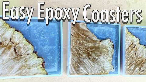 How to Make Easy Epoxy and Wood Coasters!!