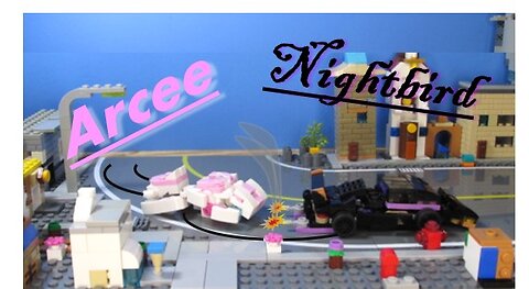 Lego Transformers Arcee versus Nightbird