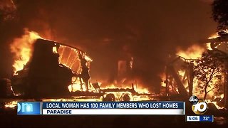 SD woman helping 100 family members who survived Camp Fire