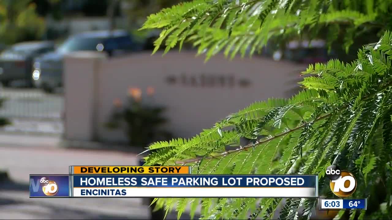 Safe parking lot for homeless proposed in Encinitas