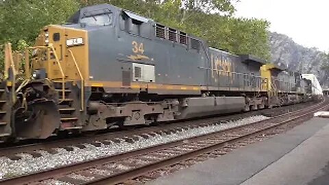 CSX M416 Manifest Mixed Freight Train from Harpers Ferry, West Virginia October 6, 2023