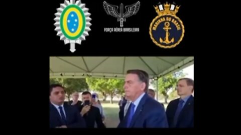 BOLSONARO PRONUNCIA NOVAMENTE SOBRE MANIFESTAÇÕES