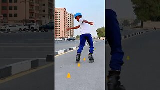 Freestyle Slalom Skating #skateweaver #shorts #viral #rollerblading