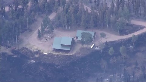 Aerial view of Spring Fire burn area