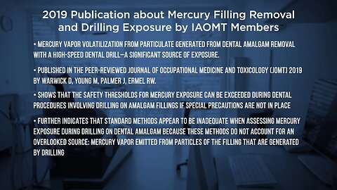 Safe Removal 09-02: 2019 Publication about Mercury Filling Exposure