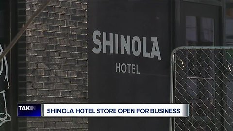 Shinola store at Shinola Hotel opens for buisness