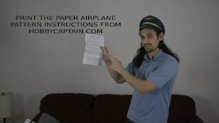 Paper Airplane Pattern Instructions