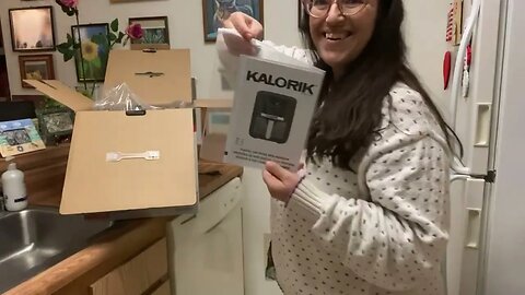 Unboxing the Kalorik 5 Quart Digital Air Fryer (And Making Potatoes🥔 for the First Time)