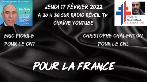 Eric Fiorile du CNT, Christophe Chalençon du CNL. 20h30 jeudi 17 février