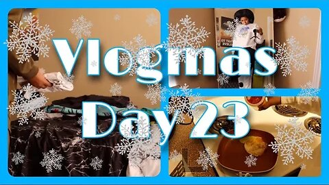 Vlogmas Day 23 - cooking breakfast, doing laundry, and cleaning the shower