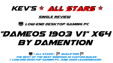 🖥️"DameOS 1903 v1" x64 by 👷Damention /⭐All Stars⭐🏁Qualifying🏁The Best of the Best W 10 Custom-Builds