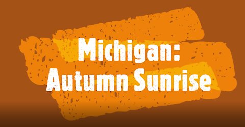 Michigan Autumn Sunrise
