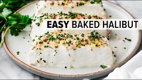 BAKED HALIBUT | my favorite 15-minute halibut recipe