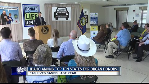 Idaho among top ten states for organ donors