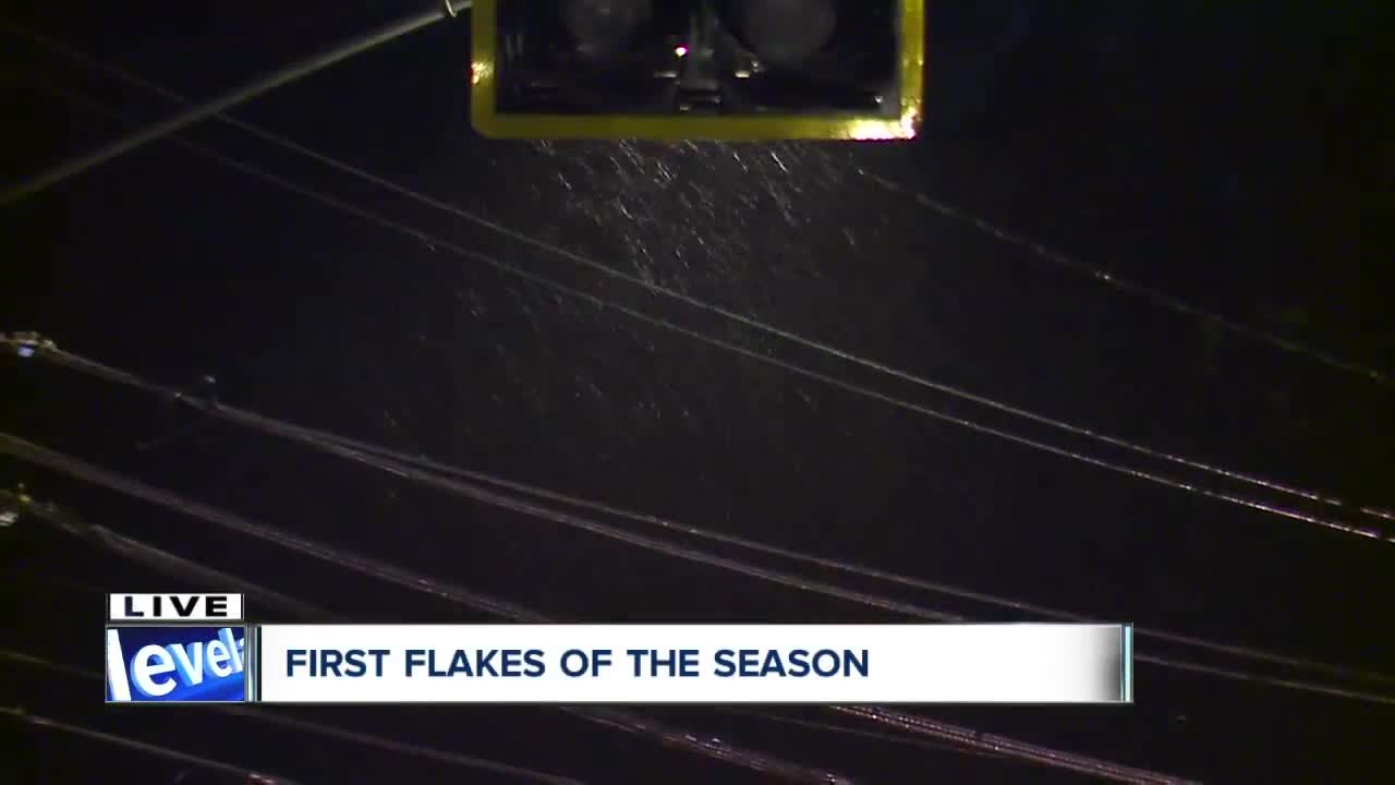 First snowflakes of the season have officially fallen in Northeast Ohio