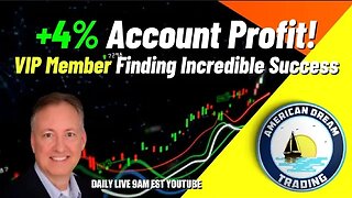 Day Trading Made Easy - VIP Member's Incredible Success With +4% Account Profit In The Stock Market