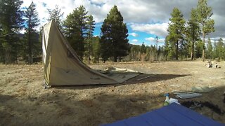 Winter Camping: Cabela's Big Horn III Tent Set Up