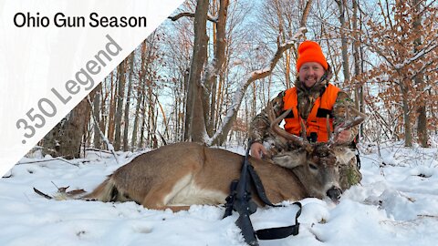 Ohio Gun Season 10 Point Buck in the Snow | .350 Legend