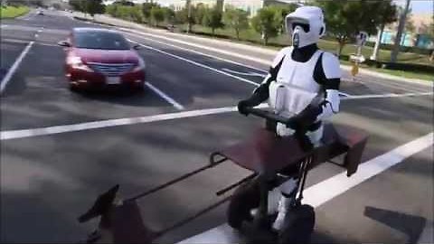 Scout trooper on a segway || Viral Video UK