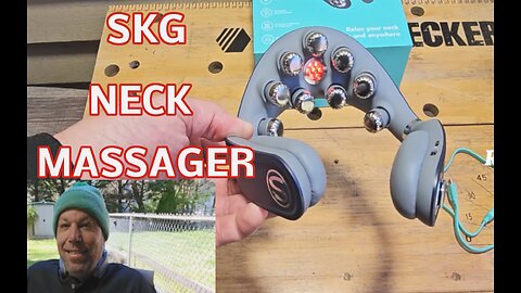 SKG Foldable Neck Massager, Heat, Vibration, Works great!