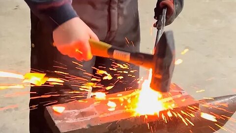 Hand Forging Damascus out of Drill Shavings: Part II (Full)