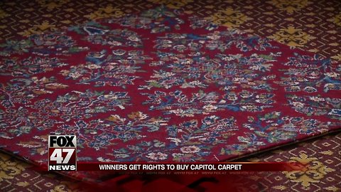 State Capitol auctions off carpet squares from Governor's Office