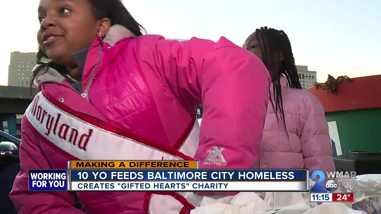 10-year-old helps spread kindness by feeding the homeless