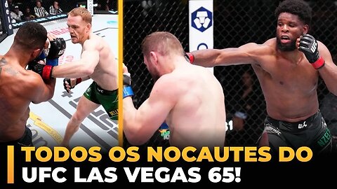 TODOS OS NOCAUTES DO UFC LAS VEGAS 65!
