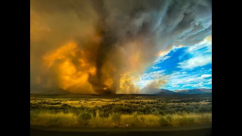 Firenado caught on camera near Reno