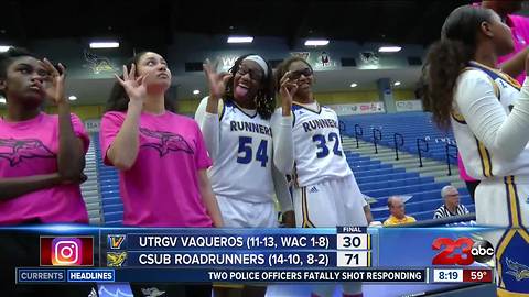 CSUB women blowout UTRGV with 41 point win while men fall at the buzzer