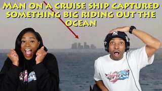 Man On A Cruise Ship Captured Something Big Rising Out Of The Ocean | Asia and BJ React