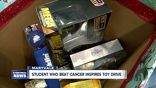 Student who beat cancer inspires toy drive