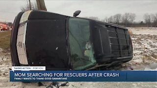 Mom searching for rescuers after Macomb County crash